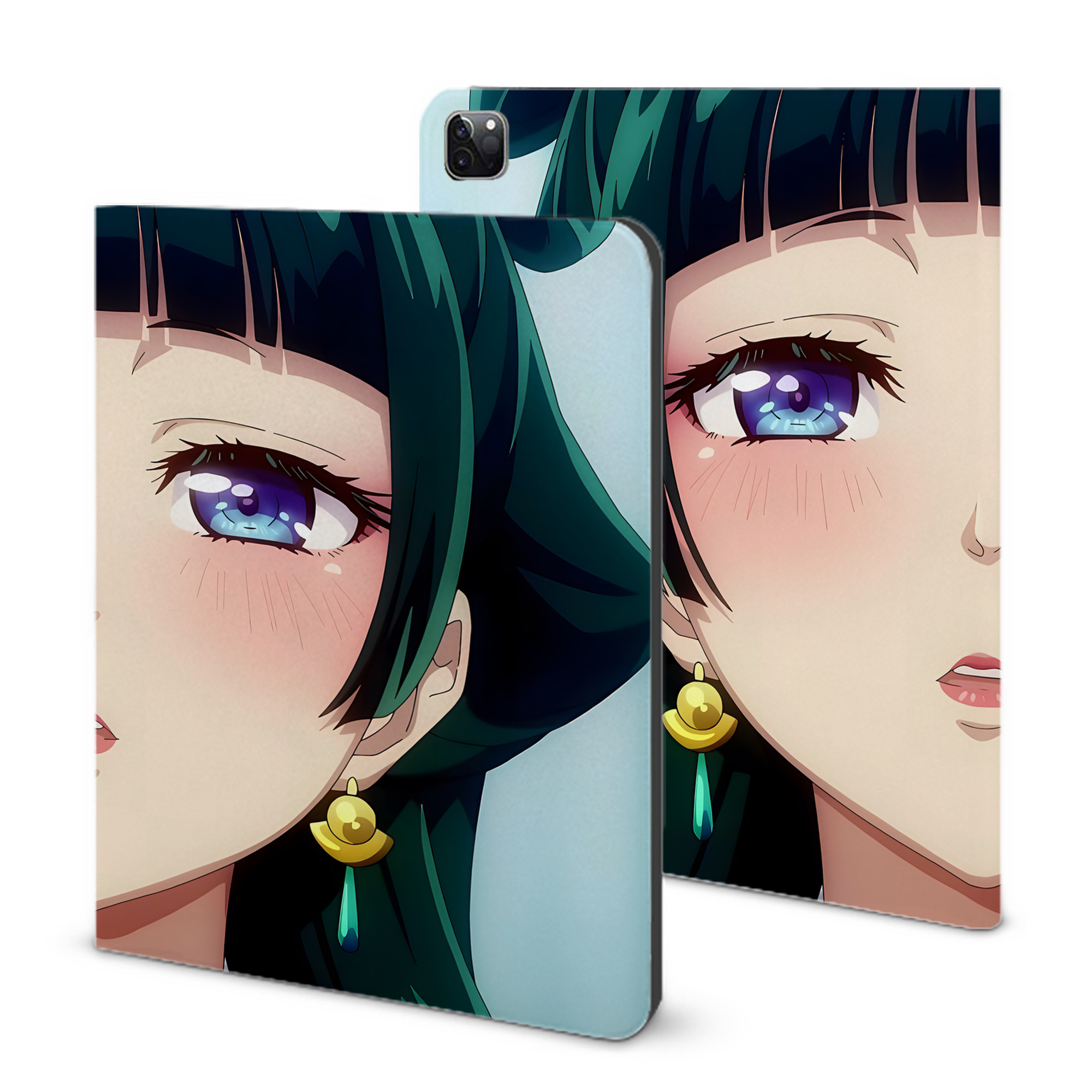 （画像用） 薬屋のひとりごと The Apothecary Diaries IPad ケース ブック型 PUレザー TPU 耐衝撃 軽量 薄型 ペン収納なし 全面保護 IPad 各モデル対応